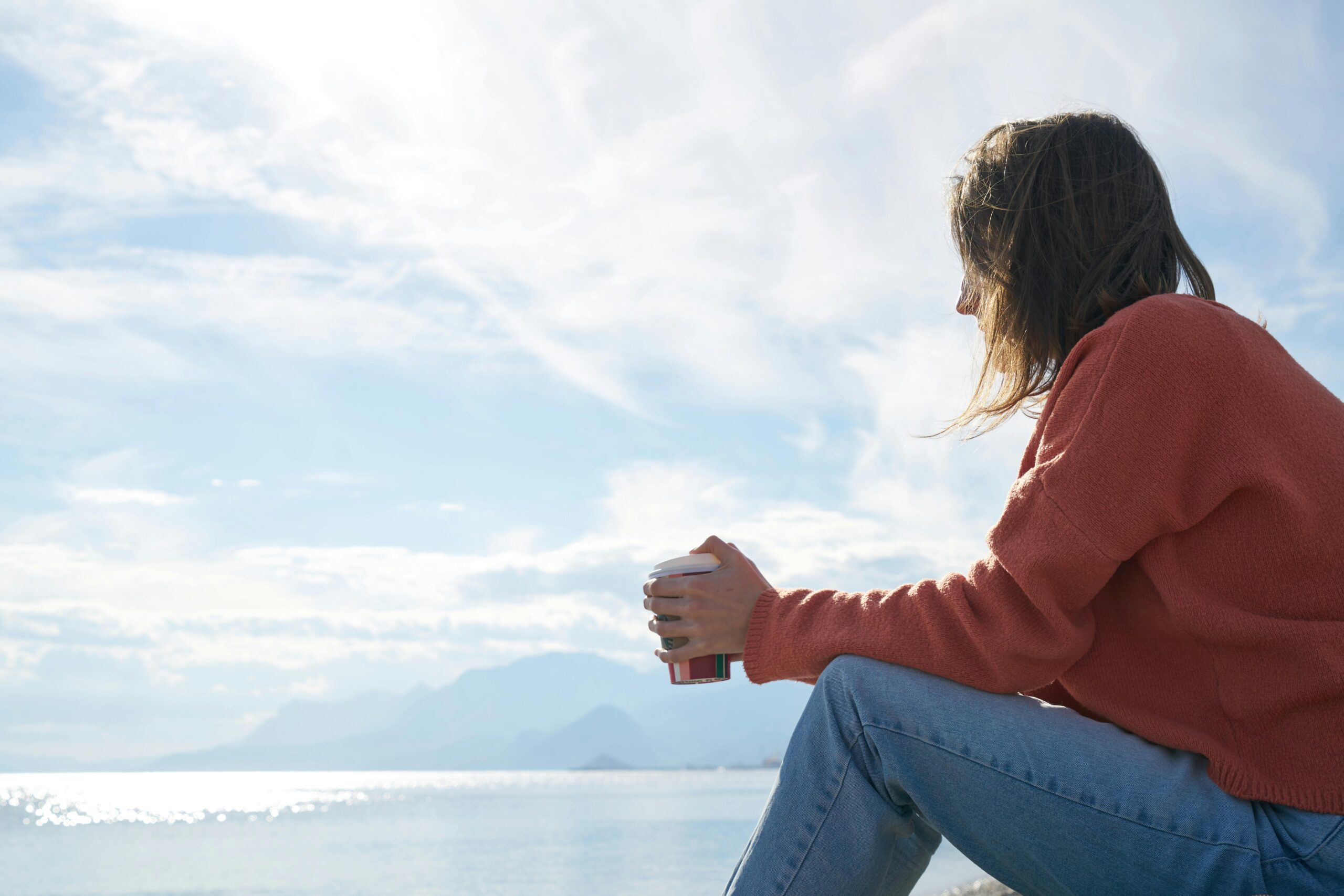 contemplating the sea